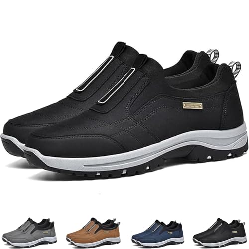 Orthopedic Walking Shoes, Men's Comfortable Waterproof Breathable Orthopedic Walking Shoes Hiking Shoes