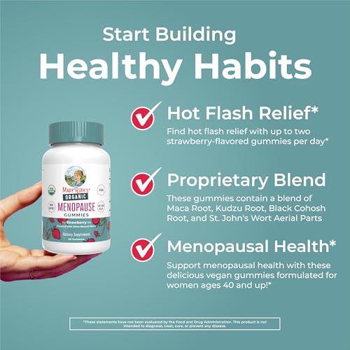 Organic Menopause Gummies by MaryRuth's | Menopause Supplements for Women | Mood Support | Hot Flash Relief | Maca Root | Black Cohosh | USDA Organic | Non-GMO | Vegan | 30 Servings - Image 6