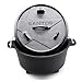 Produktbild SANTOS Dutch Oven mit Deckel - Schmortopf für Außenküche - 3,7 L/4,5 Qt Feuertopf mit Füßen - Gusseisen - ideal für Lagerfeuer, Feuerstelle oder Grill