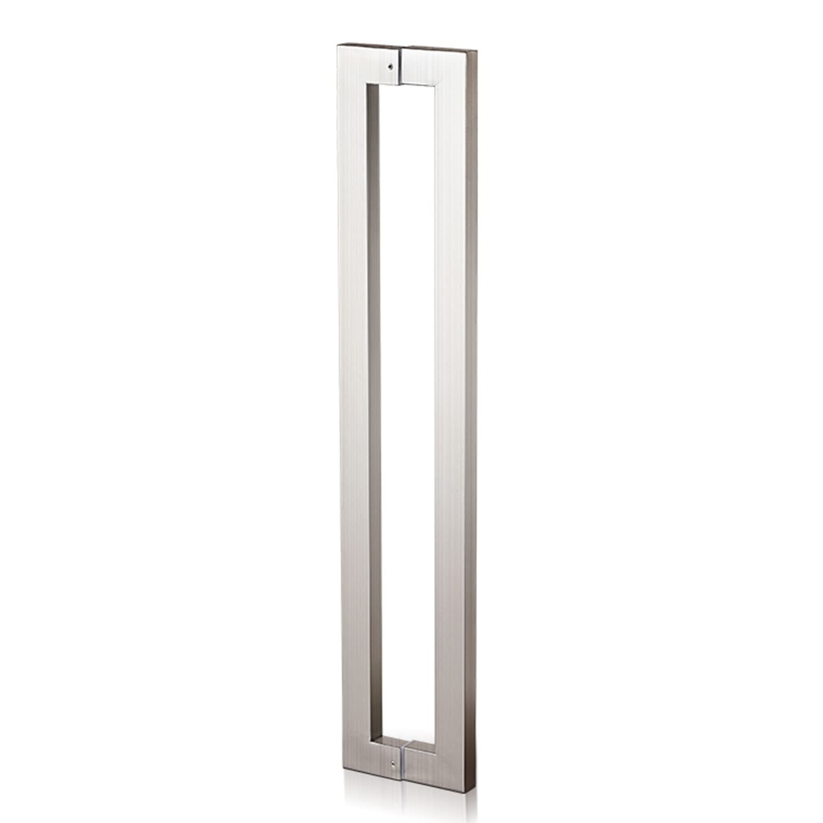 Poignée de porte d'entrée en acier inoxydable rectangulaire carrée