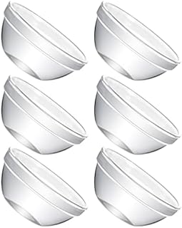 Housoutil Set of 6 Glass Bowls, 2. 3 x 1. 1 Inch Mini Prep Bowls Stackable Glass Serving Bowls for Kitchen Prep, Dessert, Dips, Salad, Candy Dishes