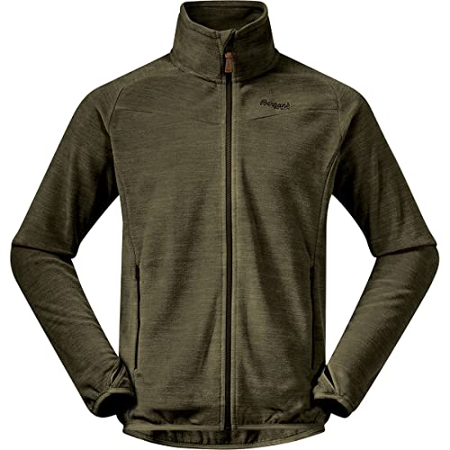 Bergans Hareid NoHood Fleece Jacke Herren oliv