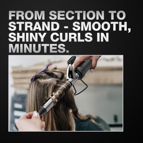 Image of IKONIC CURLING TONG- 19MM (BLACK & GOLDEN) Hair Curler with 8 inch Ceramic Barrel, Heat Ready Indicator, Comfortable Rubber Grip, Safety Stand and Salon Length Swivel Cord for quick Salon like finish