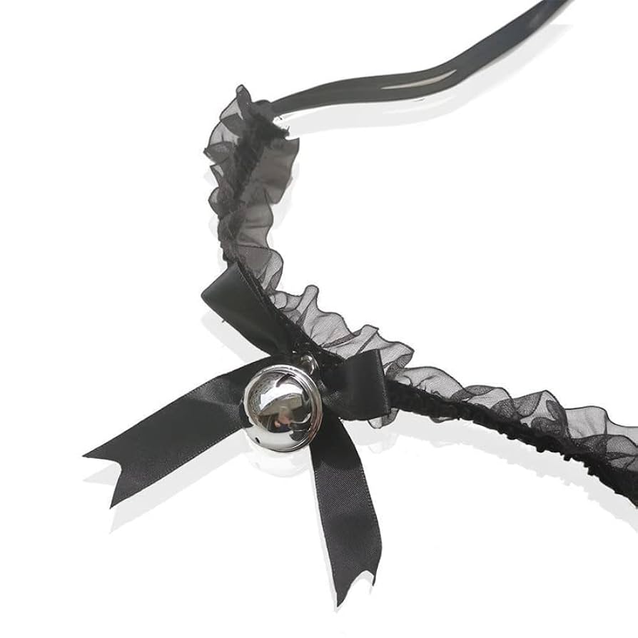 ♡ryu‐ruki.mama♡様-黒 リピート購入 よろしくお願いいたします Amazon.co.jp: OKILALA チョーカー レース 黒 首輪 人間用 鈴
