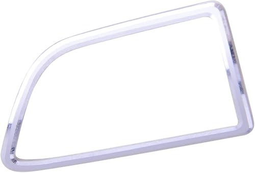 Miniatura 4 de jfqm - Juego de 2 fundas para palanca de cambios de automóvil, ajuste para Benz C E B GLC CLA GLA GL GLE GLS ML Class aleación de aluminio plateada