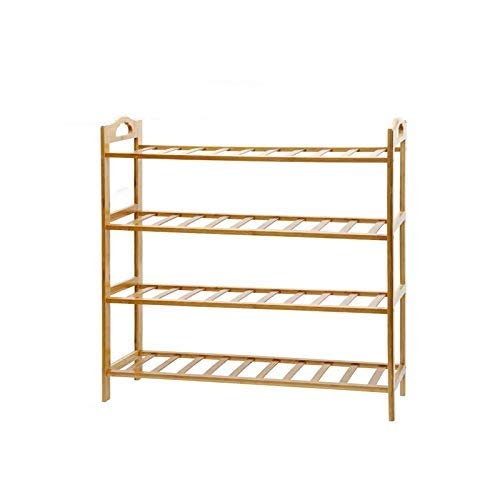 LEYENDAS Zapatero Estanteria en Madera de Bambú.Organizador de Zapatos Multiuso (4 Niveles)