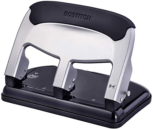 Bostitch EZ Squeeze 40 Sheet 3-Hole Punch (HP40), Pack of 1