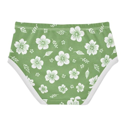 Flowers Floral Green Toddler Girls's Underwear 2T 23028802
