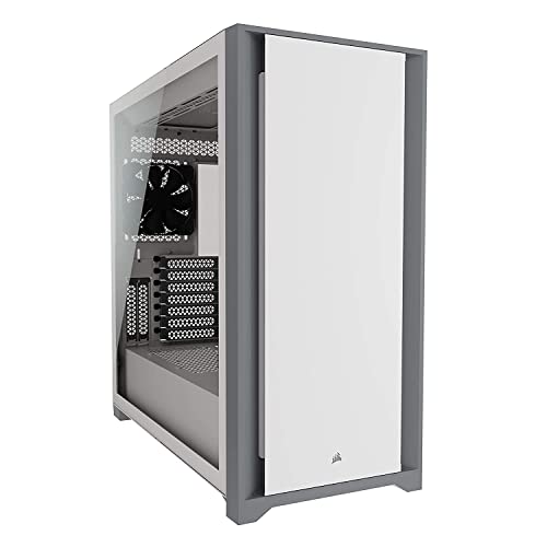 Corsair 5000D Cc-9011209-Ww Tempered Glass Mid-Tower Atx Pc Case — White