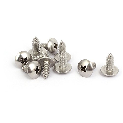 Tornillo autorroscante M5x12mm acero inoxidable 10 piezas miniatura 1