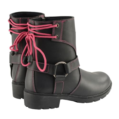 Image of Milwaukee Leather Women's Premium Leather Motorcycle Harness Boots Collection MBL - 6.5