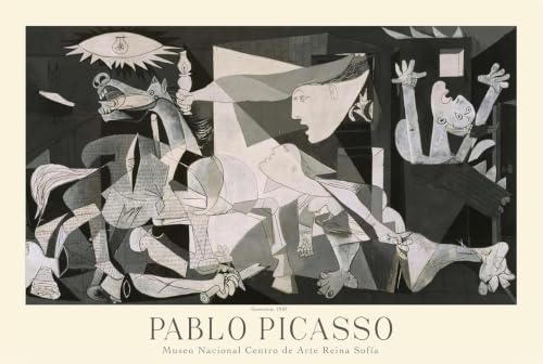 Affiche de Pablo Picasso peinture abstraite sur toile Guernica art mural 58x90cm