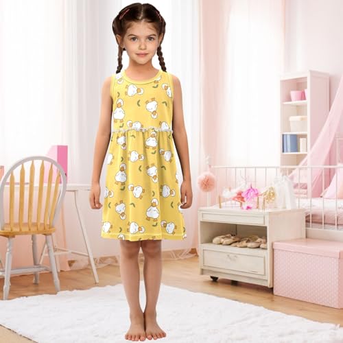 Girl Sleeveless Dress Summer Novelty Play Dress Outfit 2T-8T3