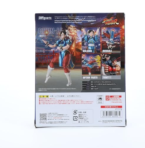TAMASHII NATIONS - Street Fighter - Chun-Li -Outfit 2-, Bandai Spirits S.H.Figuarts Action Figure, Chun-li (Outfit 2), 5.7 inches tall - Image 4
