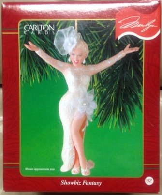 Marilyn Monroe Showbiz Fantasy 2001 Carlton Cards Christmas