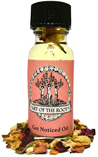 Art of the Root Get Noticed Oil 1/2 oz | for Hoodoo Voodoo Wiccan Pagan Spells & Rituals | Handmade with Herbs & Essential Oils.