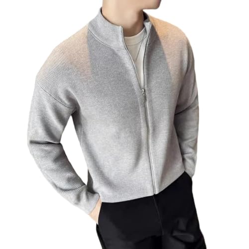 Cardigan tricoté homme Kelsiop la solution confort col montant contre le froid
