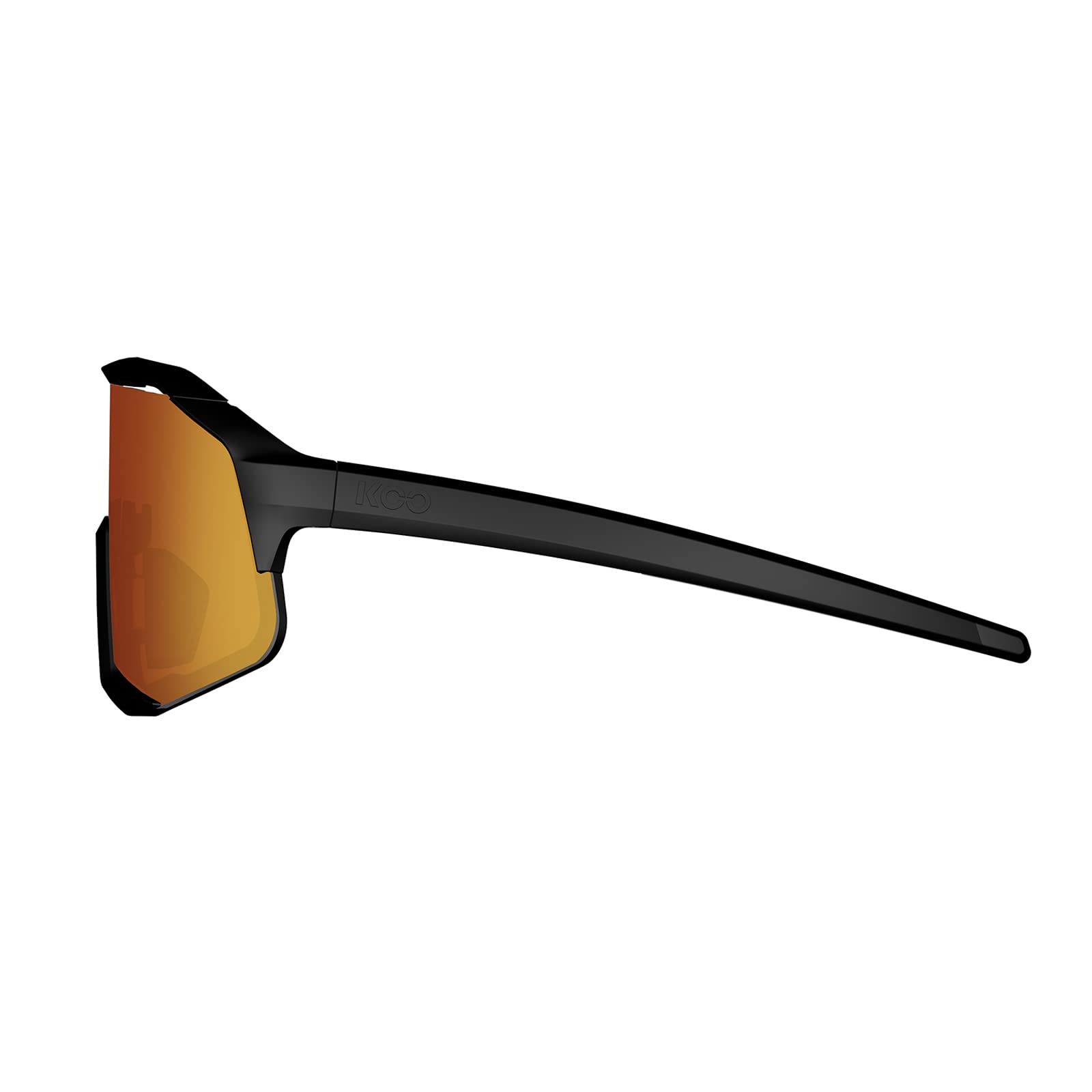 Koo DEMOS MIRROR Black Matt / Red - Lunettes Solaires Cyclisme