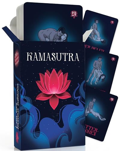Kamasutra Karten für Paare - Paar Spiele für Paare Erotikspiele Erotische Spiele für Pärchen Sex-Kartenspiel Sex Spiele für Paar Sex Kartenspiel für Paare ab 18 Geschenke für Partner Sexspiel