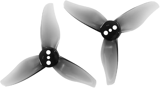 Gemfan 2023 3-Blade 2" Propellers for Mobula8 Set of 8 - Clear Gray - 5mm - Gray