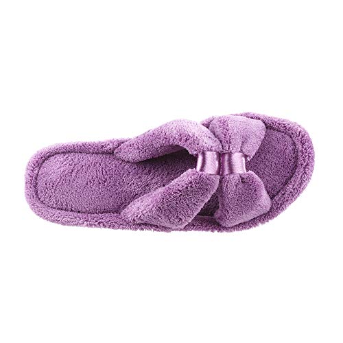 Isotoner 95005 Women'S Microterry Satin X-Slide thumb #4