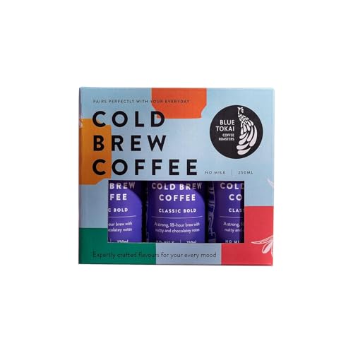 Image of Blue Tokai Coffee Roasters Classic Bold Cold Brew Can 250ml | Ready to Drink Coffee | Pack of 12 | 100% Arabica Beans | Specialty Coffee