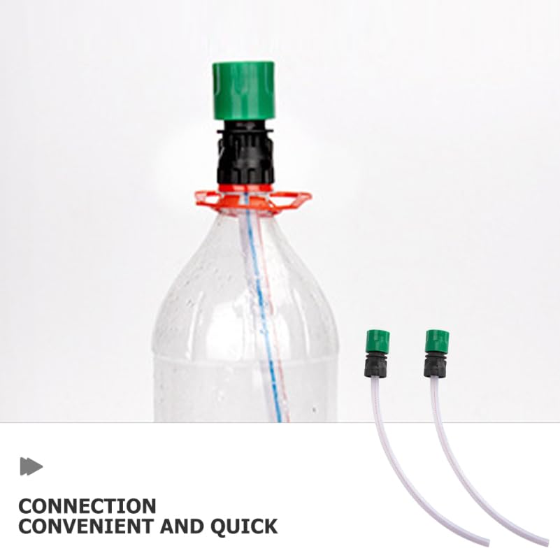 MUCKLILY 2pcs Bottle Connector Hose Drinks Pressure Washer Part Cap Adapter for Bottle Soda Bottle Quick Connector Adapter Connector for Soda Bottle Cap Soda Bottle Adapter Pp