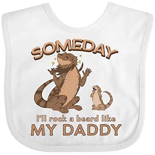 inktastic Someday I'll Rock a Beard Like My Daddy-Bearded Dragons Baby Bib
