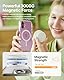 Sinjimoru for MagSafe Phone Grip, Soft Silicone Magnetic Finger Grip for iPhone 16/15/14/13/12, Comfortable One-Touch Holding, M-Tap Tok Black