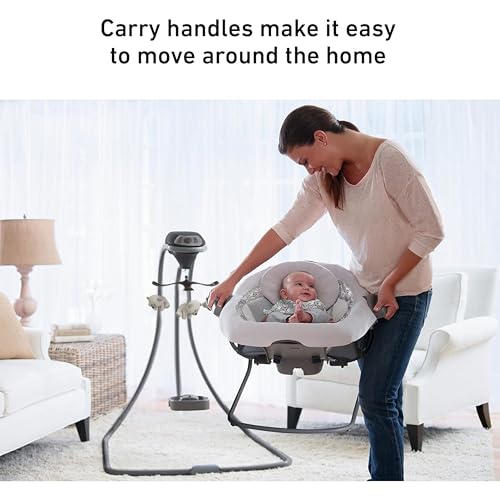 Graco DuetConnect LX Seat & Bouncer, Multi-Direction Seat, Multiple Swinging Speeds, Easily Portable, Redmond
