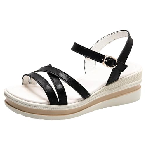 Sandalias mujer talla 35 cómodas con plataforma gruesa deportiva