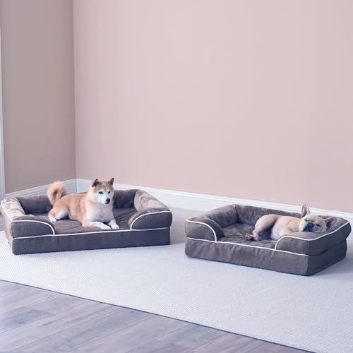 Image of Cutepups Orthopedic Dog Bed Comfortable Dog Mattress for Sleeping, Washable pet Bed for Dogs (Grey, S)