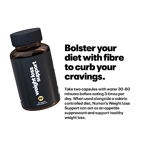 Numan Weight Loss Support - Glucomannan Capsules, Popular Appetite Suppressants for Aiding Weight Loss - Suitable for Vegetarians & Vegans - 180 Capsules - Made in The UK - Image 4