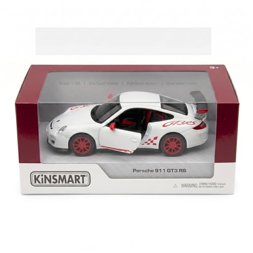 Image of Wizplex Kinsmart Porsche 911 GT3 RS 1:36 Scale Officially Licensed Die-Cast Metal Car Model - Pull-Back Action Openable Doors Race Car Collectible Toy for Kids