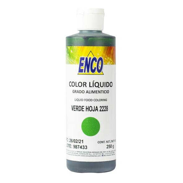 Colorante Liquido Verde Hoja Enco 2228-250