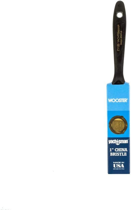 Wooster 1" Yacht Paint Brush, 7/16" Width, White, Synthetic, Oil-Based