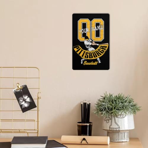 Image of ANTKING Pittsburgh Metal Sign Custom Sign Decor for Men Youth Boy Gifts