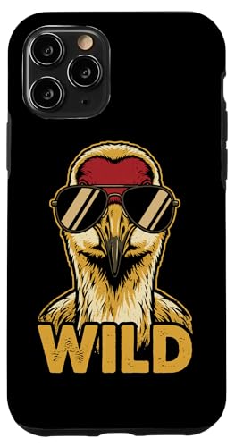 Wild Funny Sandhill Crane �T���O���X ���g�� �X�}�z�P�[�X iPhone 11 Pro �p