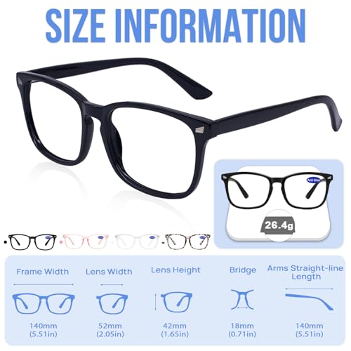 Image of 4 PACKS Blue Light Blocking Reading Glasses Women 1.0 1.25 1.5 1.75 2.0 2.25 2.5 2.75 3.0 3.5 4.0 5.0 6.0