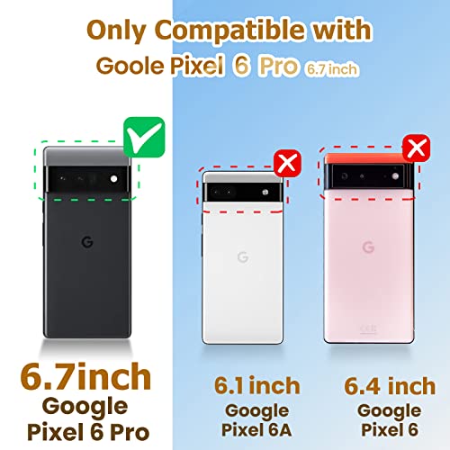 Loheckle For Pixel 6 Pro Case For Women, Designer Square Cases For Google Pixel 6 Pro With Ring Stand Holder And Lanyard, Stylish Bees Luxury Cover For Pixel 6 Pro 6.7 Inch #TOP1