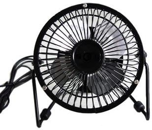 360° Adjustable Mini USB Personal Fan--super mute 4 inch small fan (black)
