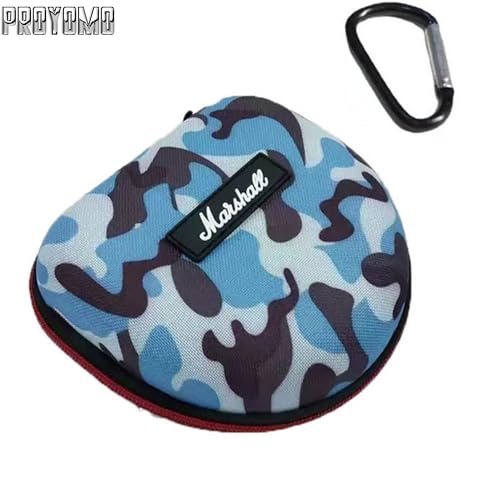 Image of Hard Eva Box Travel Carrying Bag Zipper Protective Pouch Cover Case Shockproof Storage Fits with USB Cable Compatible with Marshall Major 5 /4 /3 /2 Headphone (Camouflage)