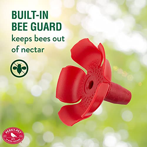 Perky-Pet-91RF-Replacement-Red-Hollyhock-Flower-Ports-Perches-6-Pk