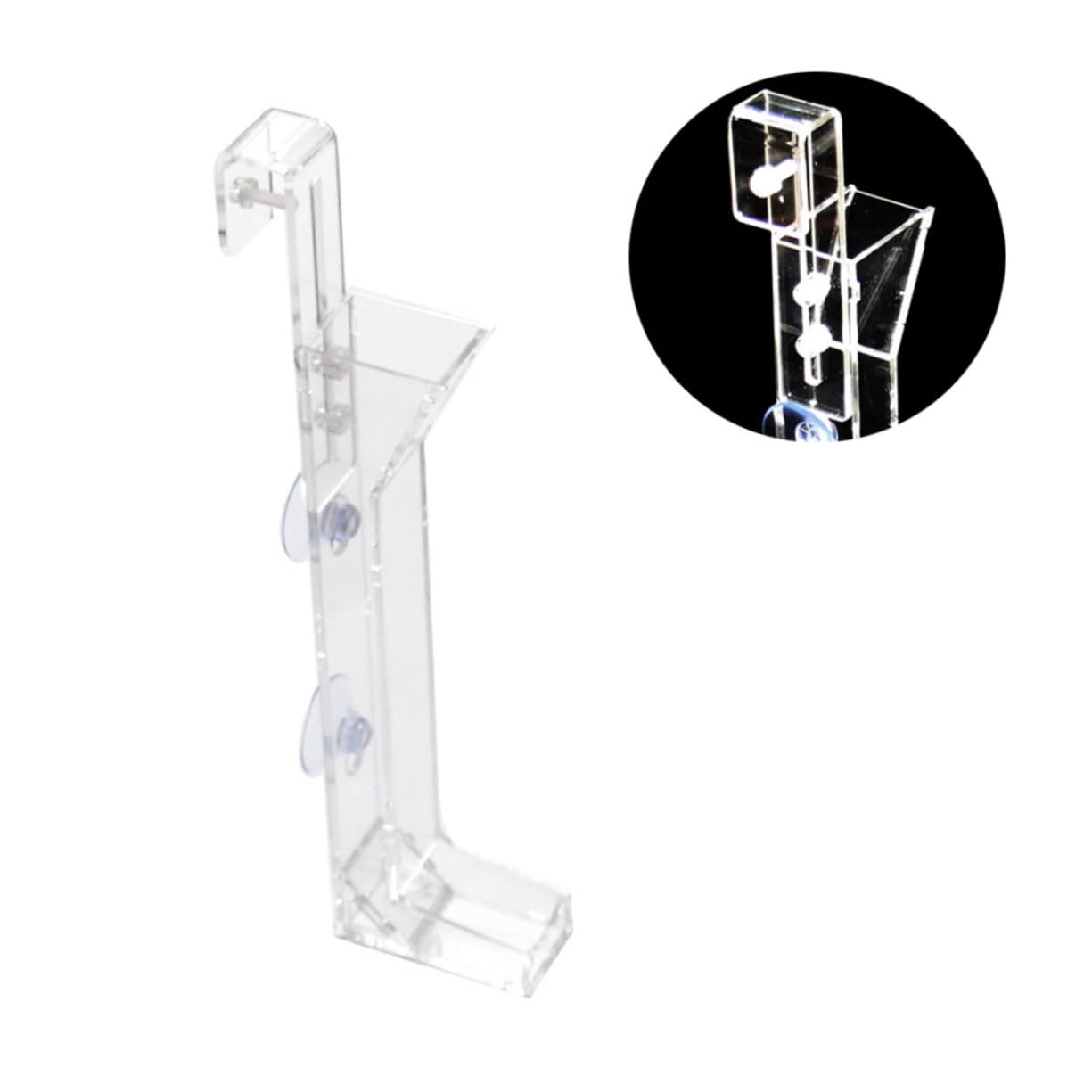 DOITOOL 3pièces Tube Alimentation Acrylique pour Crevettes Distributeur Pratique pour Aquarium pour Crevettes Cerises Et Crystal Facile à Nettoyer Ajuster