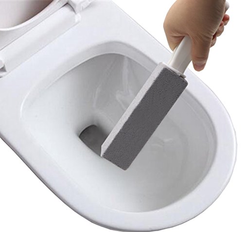 Comfun Pumice Stone For Cleaning Toilet Bowl With Handle, Pumice Stick Pumice Scouring Pad For Cleaning, 4 Pack #TOP2