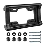 License Plate Bumper Guard, 2.3" Thick Rubber License Plate Mount, Universal License Plate Frame with Screws Protects Bumper from Scratches and Dents Fit for Car Truck SUV (1PCS)