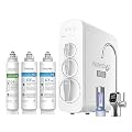 Waterdrop G3P800 Reverse Osmosis System with WD-G3-2CFCB Filter, 800 GPD Fast Flow, NSF/ANSI 42 & 58 & 372 Certified, 3:1 Pure to Drain