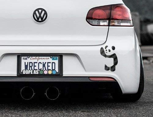 Bumper car Stickers au Revoir Panda, Noir Carbone