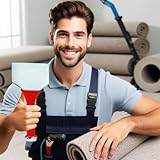 Fits Finch & MCLAY Carpet Stair Tucking Tool Premium Drop-Forged Construction & Rust-Resistant Chrome Plating, Offset Edges Protect Walls, Soft TPR Comfort Grip, Heavy Duty Carpet Stair Tucking Tool