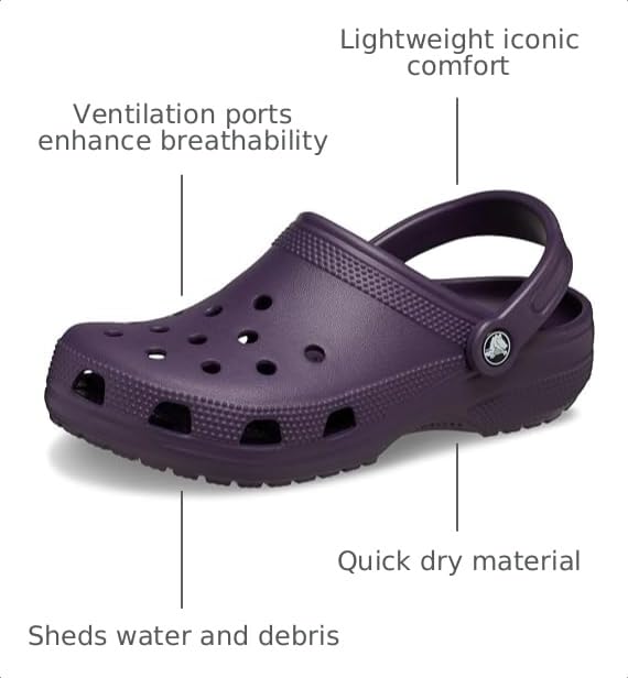 Image of Crocs Unisex-Adult Classic Clog, Clogs for Women and Men